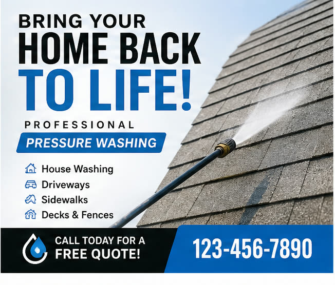 Generic pressure washing template ad